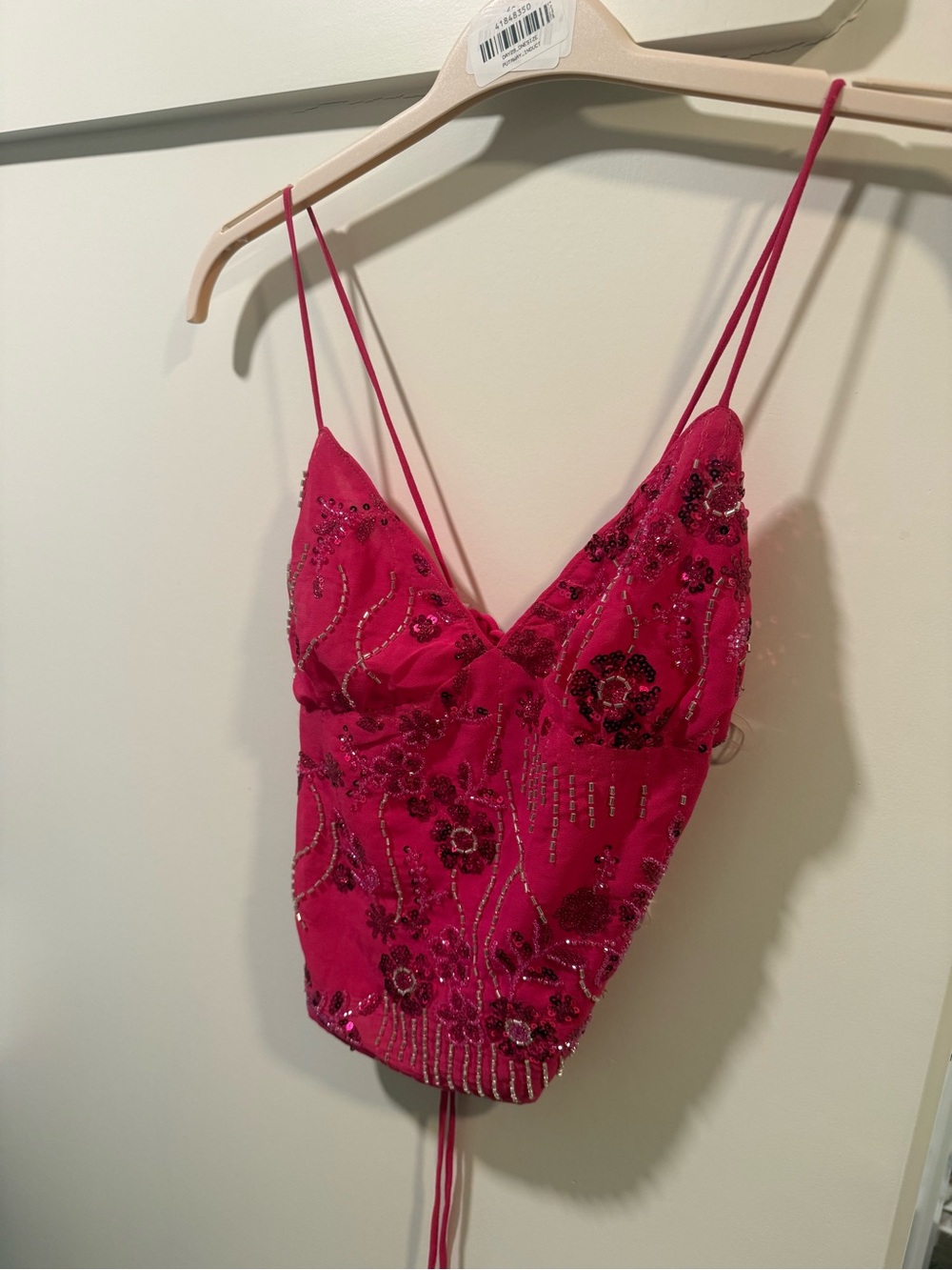 Peppermayo Kamilla Sequin Cami Top - Fuchsia